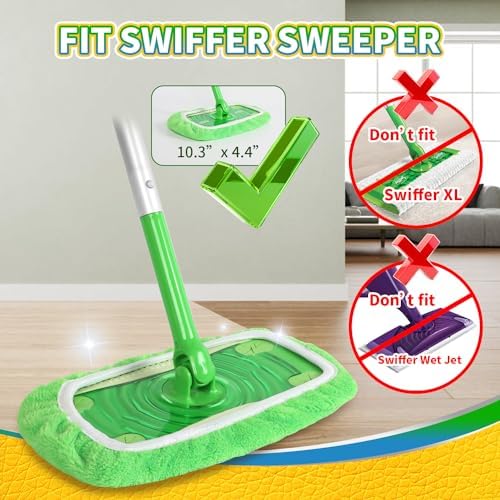 AmaVins 6 Pack Microfiber Mop Pads for Bona Swiffer 1
