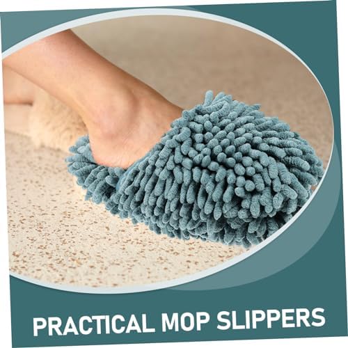 Fluffy Reusable Mopping Slippers for Women