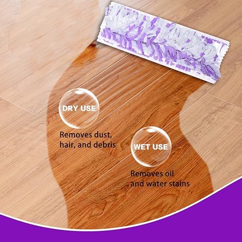 Disposable Mopping Pad Refills for PowerMop 20 Pack Purple