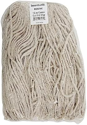 Boardwalk Premium Cut-End Wet Mop Heads 12CT