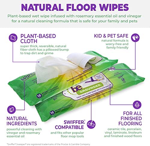 Wipex Natural Wet Floor Wipes with Rosemary and Vinegar