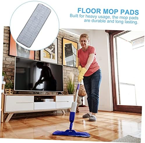 2pcs Microfiber Mop Pads Reusable Floor Cleaning Accessory