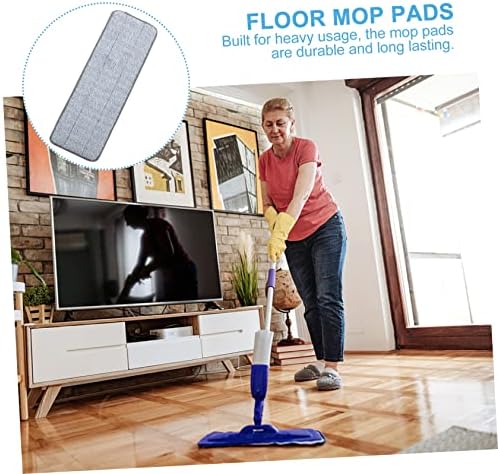 2pcs Microfiber Mop Pads for Wet Dry Cleaning 1