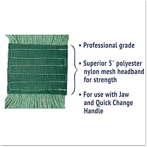 Boardwalk BWK502GNCT 5 Inch Super Loop Wet Mop Head - 12 Per Carton