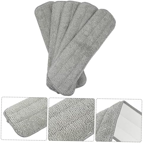 5Pcs Spray Mop Pads Washable Replacement Mop Heads