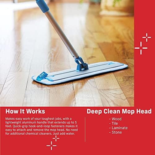 E-Cloth Deep Clean Microfiber Mop Heads 2 Pack