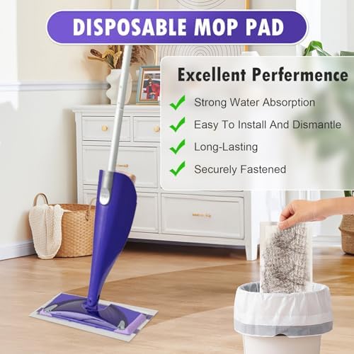 KTNAid 60 Pack Replacement Mop Pads for Swiffer WetJet
