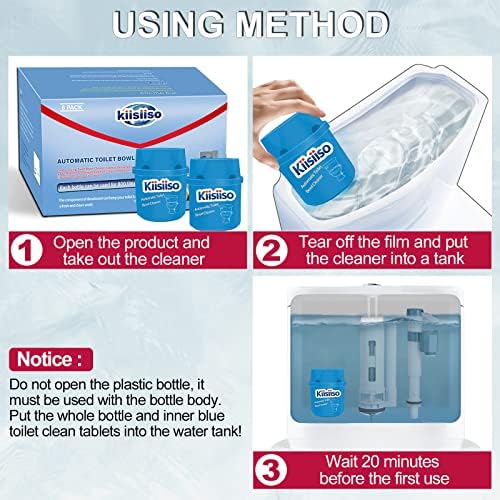 KIISIISO Toilet Bowl Cleaner Tablets - 9 Bottles