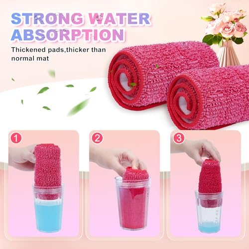 46 Pack Microfiber Mop Pads for Rubbermaid Reveal Spray Mop