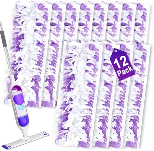 Hofosi 12 Pack Swiffer Power Mop Pad Replacement