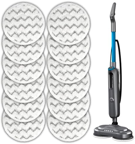 BRUVISH 12 Pack 3897A Replacement Mop Pads