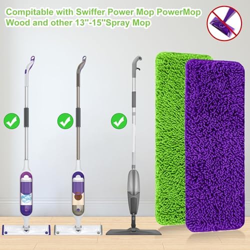 Aifacay Reusable Swiffer Mop Pads 6 Pack for 13-15 Spray Mop
