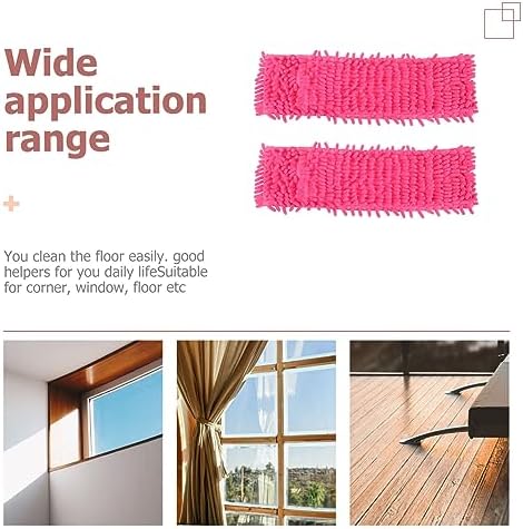 2-Pack Mop Cloth Replacement for Easy Cleaning Microfiber Mop Heads