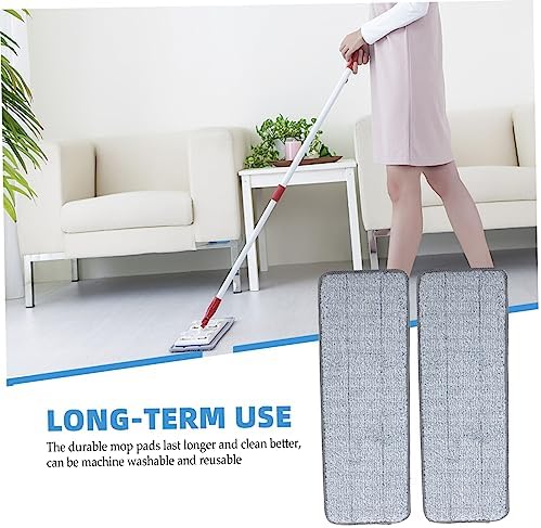 Ipetboom Mop Pads 2 Pack Washable Cleaning Pads for Hard Floors