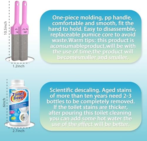 Adupaper Pumice Stones for Toilet Bathroom Cleaning