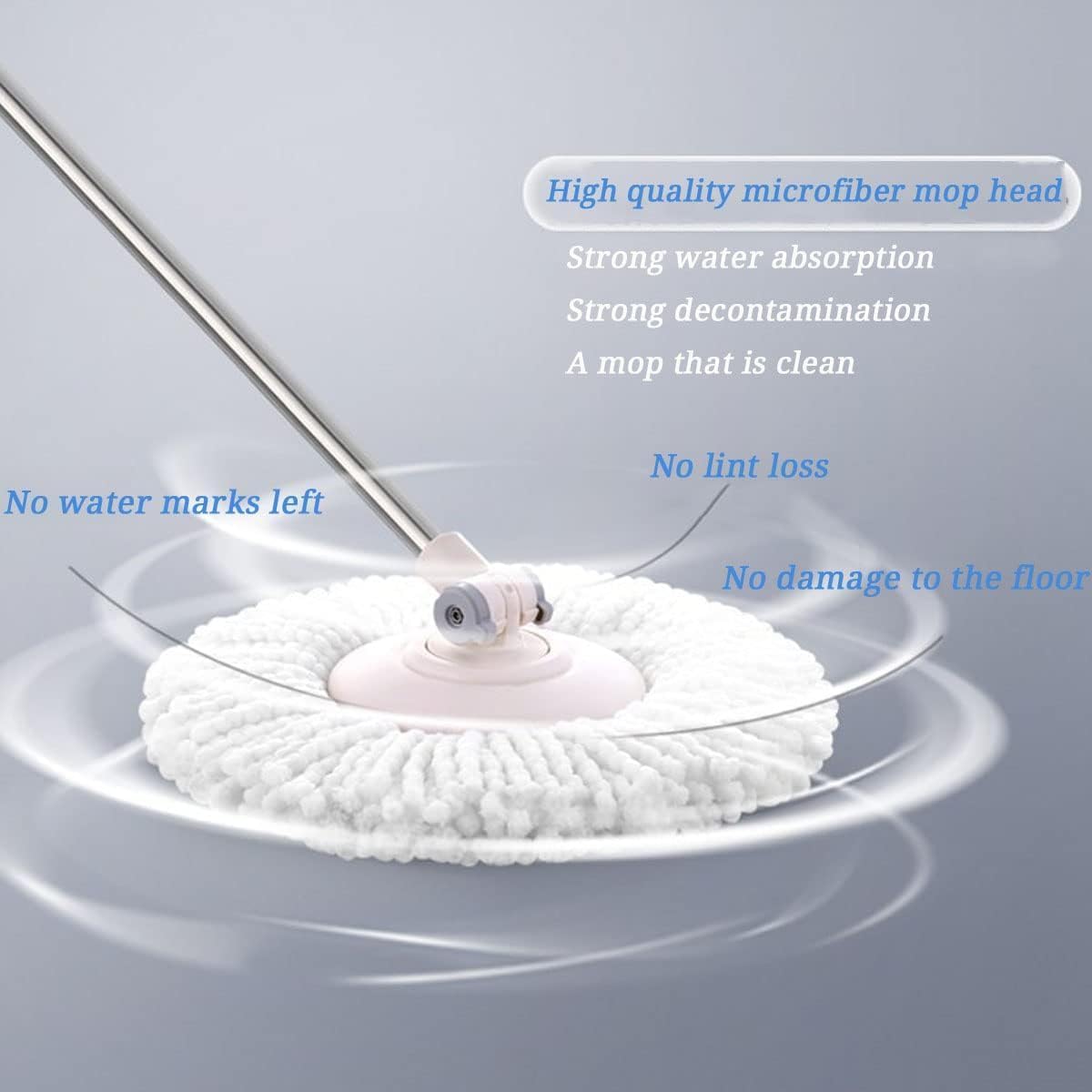 YWSHF 5PCS Spin Mop Head Refill for Standard Mops