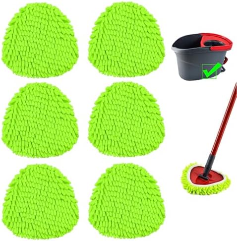 YWSHF Spin Mop Heads 6 Pack Replacement for O Cedar