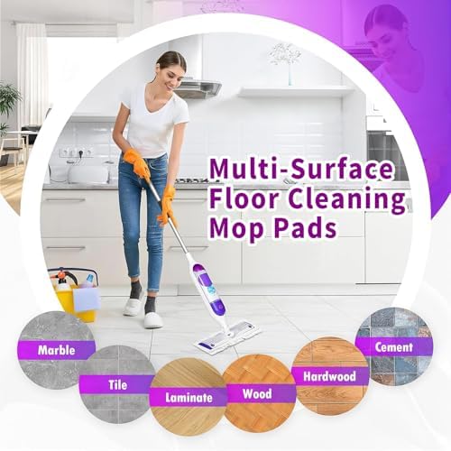 24 Pack Swiffer Power Mop Pads Refills - 14 Layer Microfiber Wet Dry Use
