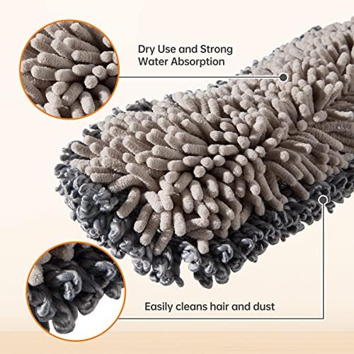 CLEANHOME Chinelle Microfiber Mop Pad Replacement - 2 Pack