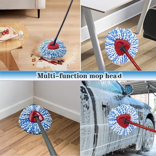 Fazlynyi 2 Pack Mop Replacement Heads for RinseClean 2-Tank System