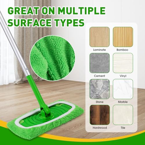 NEOACT 14Pcs Reusable Microfiber Mop Pads for Swiffer Sweeper