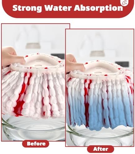 Nuorest Spin Mop Replacement Head 4 Pack 1