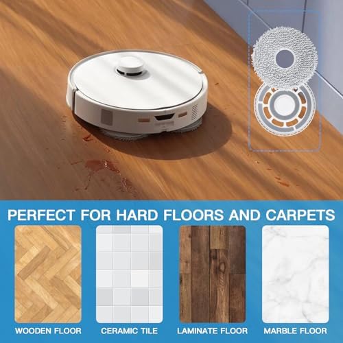 Fixbetter Replacement Mop Pads with Holder for Roborock Models