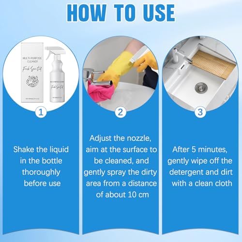 2Pcs R W Multi Purpose Cleaner