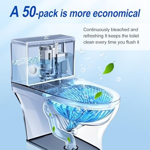 IFSRF Automatic Toilet Cleaner Tablets 50 Pack - Blue
