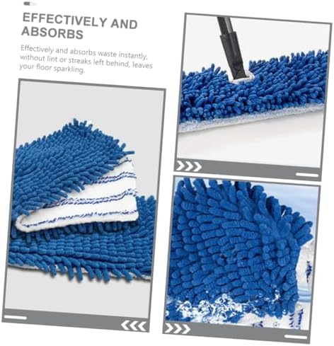 2Pcs Chenille Mop Replacement Pads Reusable