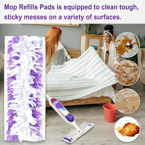 25 Pack Disposable Mopping Pads for Swiffer PowerMop