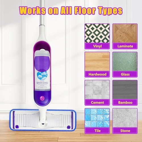FORSPEEDER 8 Pack Reusable Mop Pads for Swiffer PowerMop 1
