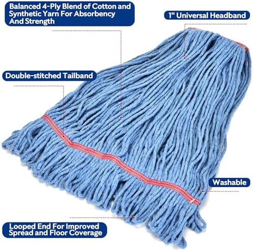 L Luke Supply Matthew Cleaning 20oz Mop Head Refill Pack of 6