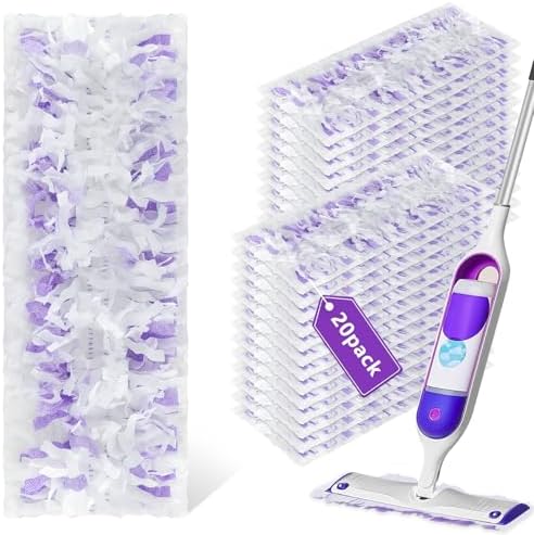 20 Pack ZQZiQi Power Mop Refills for Multi-Surface and Wood Mopping