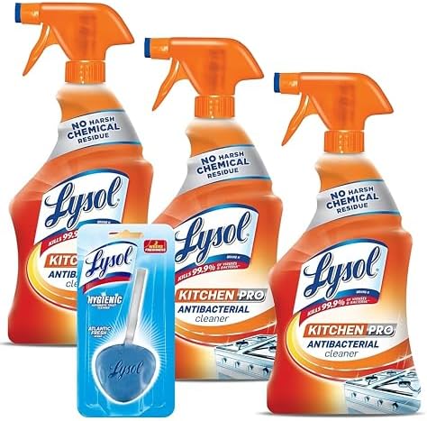 Reckitt Lysol Kitchen Pro 22 Fl Oz Pack of 3 Toilet Cleaner