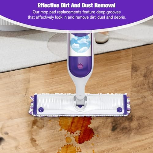 KozzHogar Disposable Mopping Pads Refills Purple-15 Pack