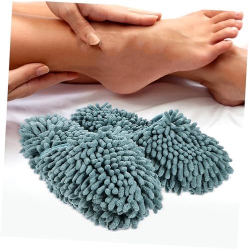 Sherchpry Reusable Chenille Mop Slippers for Floor Cleaning