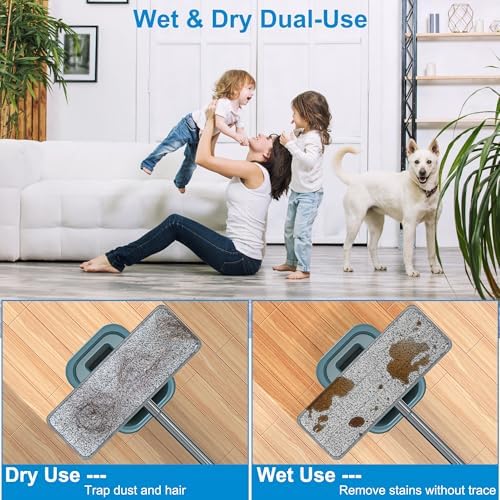 Aifacay 13 Inch Reusable Microfiber Mop Pads - 6 Pack
