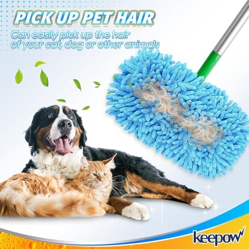 KEEPOW Reusable Microfiber Mop Pads 6 Pack