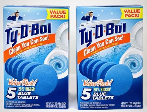 GOV Ty D BOL Toilet Cleaning Tablets Blue Spruce Scent 10 Tabs