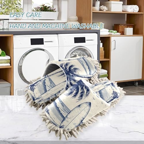 FLildon Microfiber Mop Slippers for Kitchen Floor Cleaning