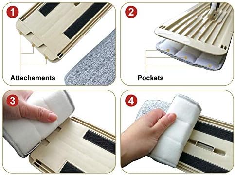 Bulletproof Microfiber Mop Pads - 5 Pack for WetDry Cleaning