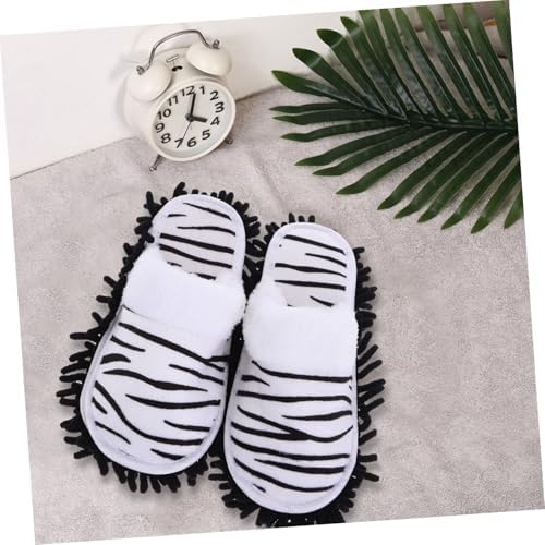 Minkissy Detachable Mop Slippers for Women Comfortable Warm Cleaning Shoes