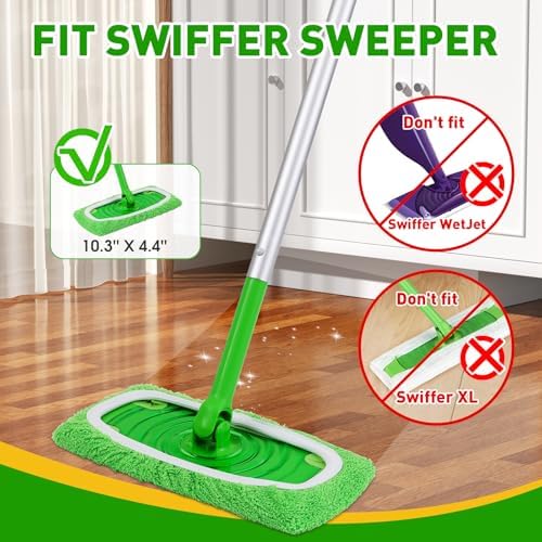 NEOACT 14Pcs Reusable Microfiber Mop Pads for Swiffer Sweeper
