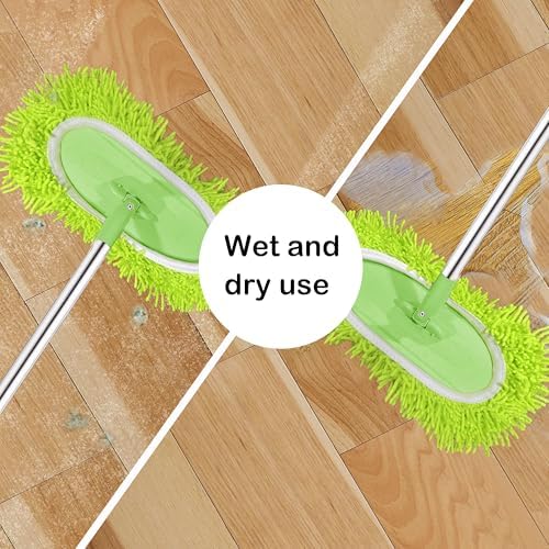 Rwotlls Reusable Microfiber Mop Pads 4 Pack Green