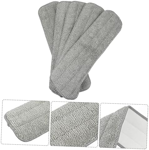 Minkissy 5 Pack Washable Microfiber Mop Pads
