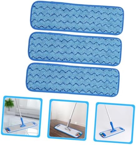 3pcs Mop Pads Replacement Microfiber for Wet Dry Cleaning