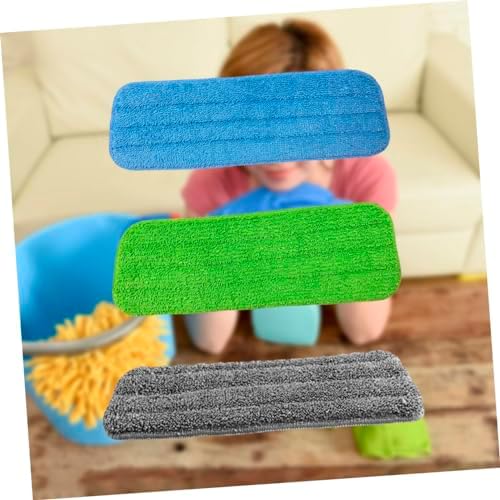 PACKOVE 3Pcs Water Spraying Mop Cloth Replacement