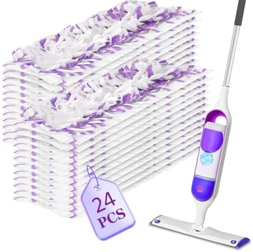 24 Pack Swiffer Power Mop Pads Refills - 14 Layer Microfiber Wet Dry Use
