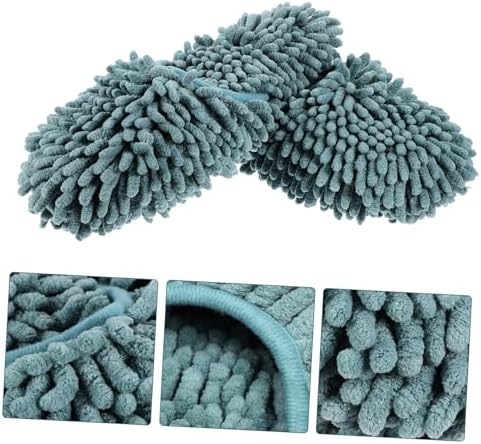 Fluffy Reusable Mopping Slippers for Women